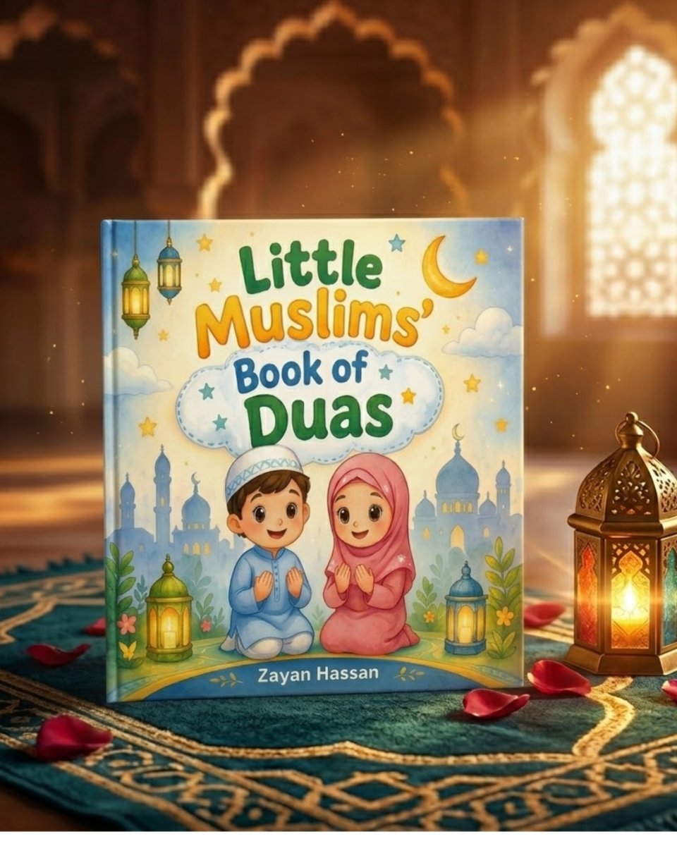 Little Muslims' Book of Duas - Islamic book for Muslim kids - cover